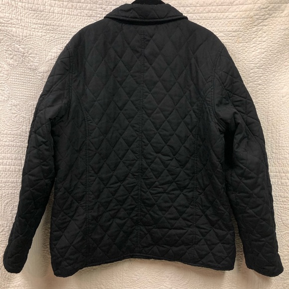 Black Quilted Barn Jacket Size Large - Picture 4 of 6